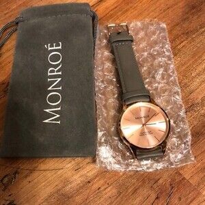 Monroe genuine Leather watch NWOT